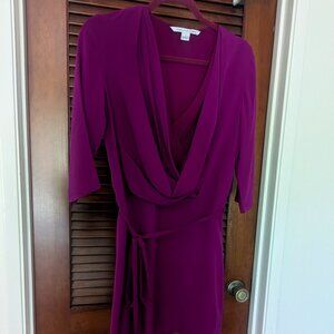 Diane von Furstenberg Silk Rachel Lily Crepe Dress